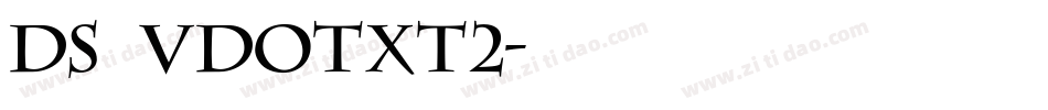 DS VDOTXT2字体转换